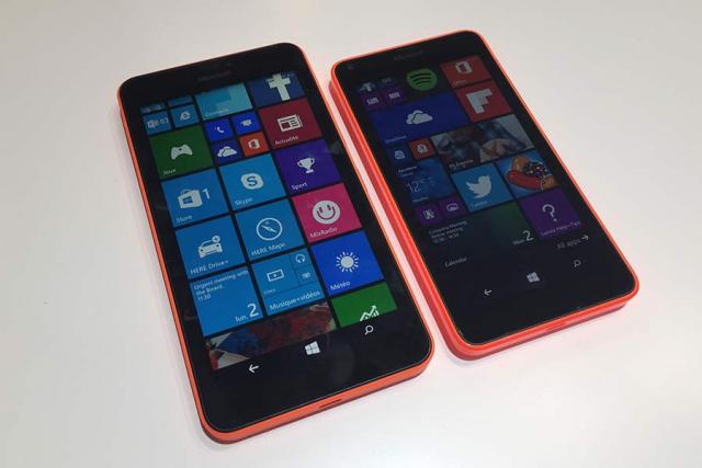 Microsoft Lumia 640 et Lumia 640 XL Les deux nouveux Lumia côte à côte.